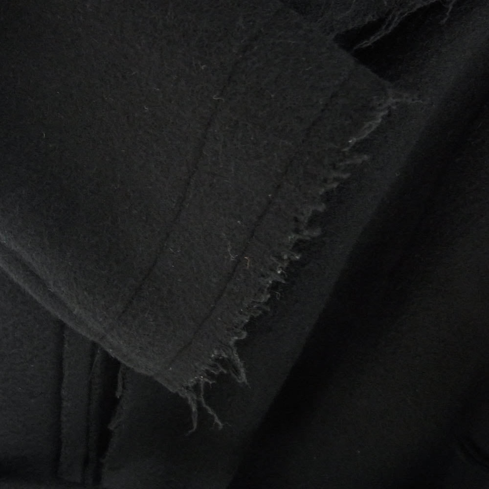 Yohji Yamamoto ヨウジヤマモト GK-C02-101 Ground Y グラウンドワイ カットオフ ジップアップ ウール コート ブラック系 3【中古】