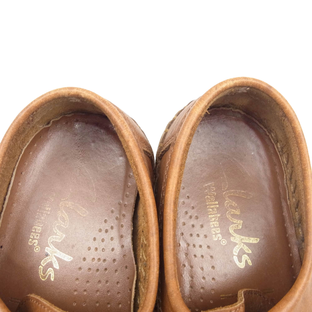 Clarks クラークス 500629 WEAVER ウィーバー  レザーシューズ ブラウン系 UK7.5 US8【中古】