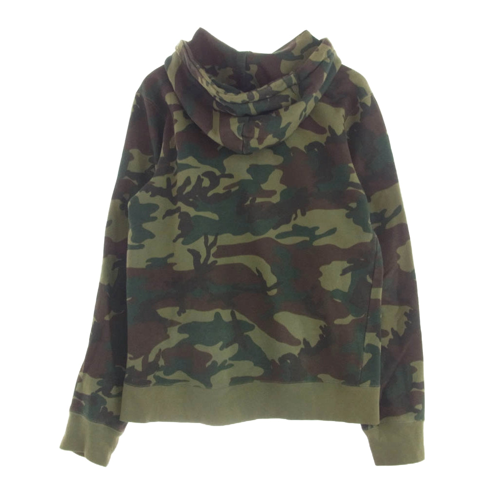 STUSSY ステューシー カモ柄 迷彩 プルオーバー パーカー S【中古】