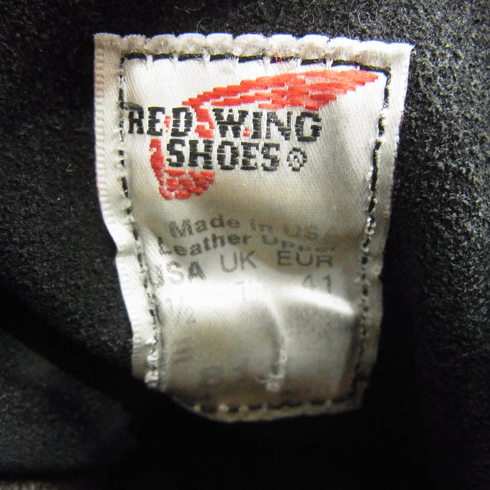 RED WING レッドウィング 8130 IRISH SETTER モックトゥ ワーク ブーツ ブラック系 US8.5【中古】