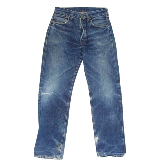 Levi's リーバイス 501XX ボタン裏555 USA製 バレンシア工場 BIGE  デニム パンツ インディゴブルー系 33【中古】