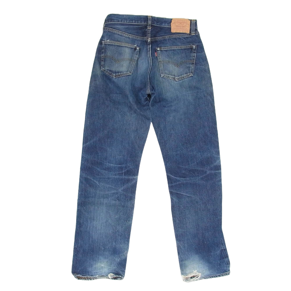 Levi's リーバイス 501XX ボタン裏555 USA製 バレンシア工場 BIGE  デニム パンツ インディゴブルー系 33【中古】