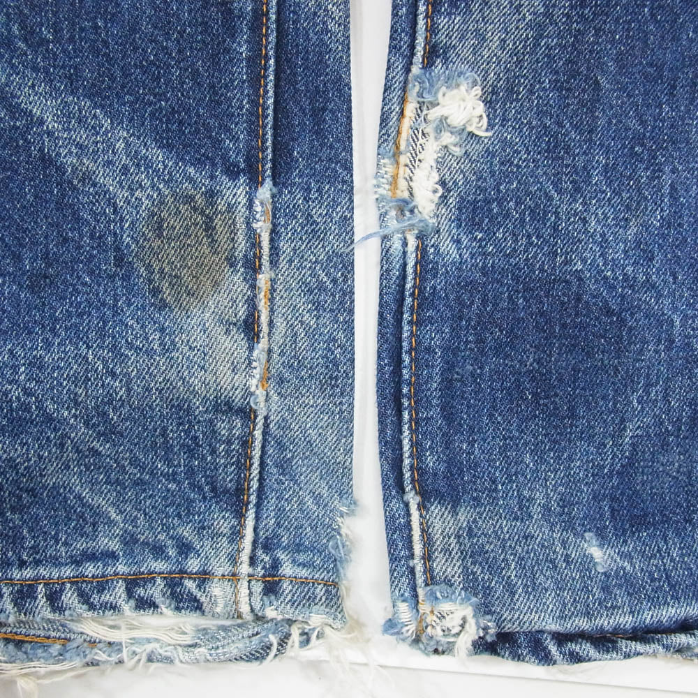 Levi's リーバイス 501XX ボタン裏555 USA製 バレンシア工場 BIGE  デニム パンツ インディゴブルー系 33【中古】