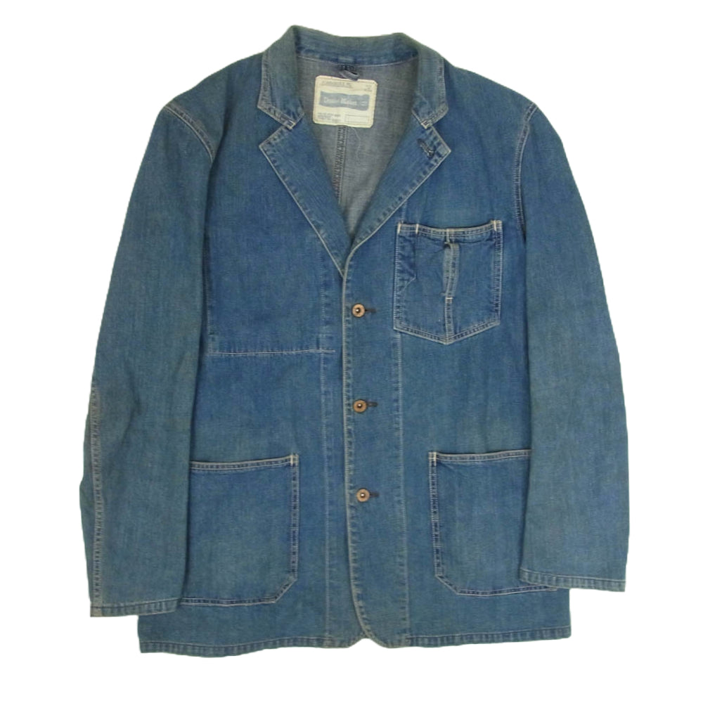 Johnbull ジョンブル デニム ジャケット カバーオール インディゴブルー系 L【中古】