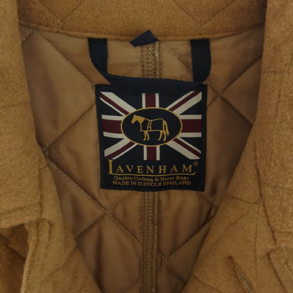 LAVENHAM ラベンハム CAMEL HAIR キルティング ロング コート ブラウン系 M【中古】
