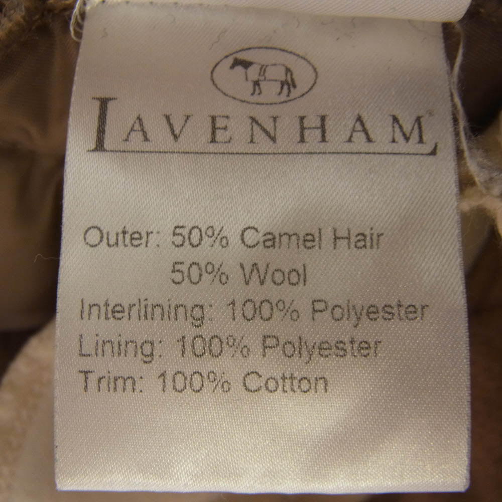 LAVENHAM ラベンハム CAMEL HAIR キルティング ロング コート ブラウン系 M【中古】