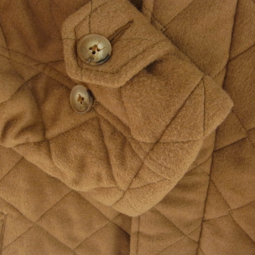 LAVENHAM ラベンハム CAMEL HAIR キルティング ロング コート ブラウン系 M【中古】