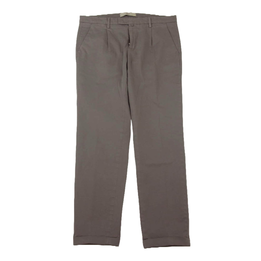 ブリリア 1949 LB-E5*-83563 イタリア製 1タック スラックス チノ パンツ  グレー系 34【中古】