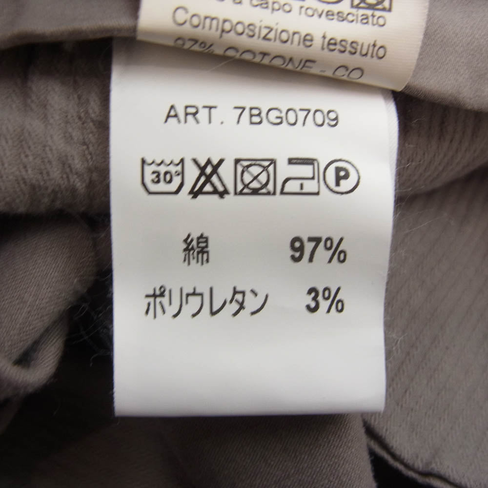 ブリリア 1949 LB-E5*-83563 イタリア製 1タック スラックス チノ パンツ  グレー系 34【中古】