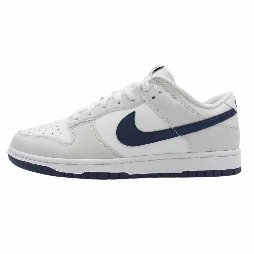 NIKE ナイキ DV0831-111 Dunk Low Retro Summit White Midnight Navy Platinum Tint ダンク ロー レトロ サミットホワイト ミッドナイトネイビープラチナムティント グレー系 ネイビー系 28.0cm【新古品】【未使用】【中古】