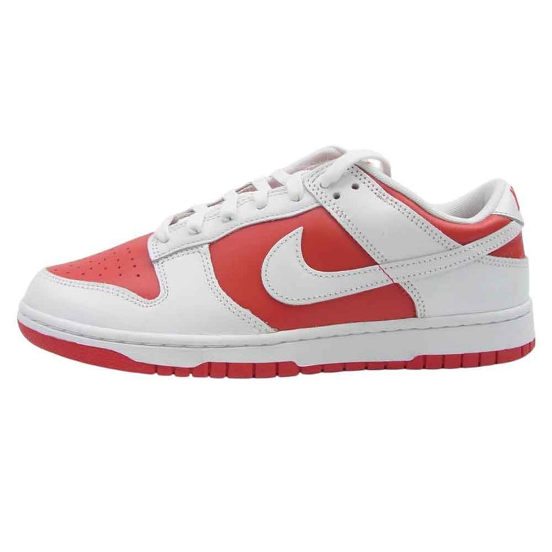 NIKE ナイキ DD1391-600 Dunk Low Retro Championship Red ダンクロー レトロ チャンピオンシップ レッド ローカット スニーカー レッド系 ホワイト系 28.0cm【極上美品】【中古】