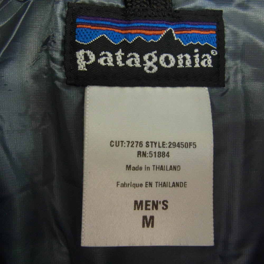patagonia パタゴニア 05AW 29450F5 05年製 Puff Rider Jacket パフライダー ジャケット 中綿ジャケット フード欠品 パーツ破損 ブラック系 M【中古】