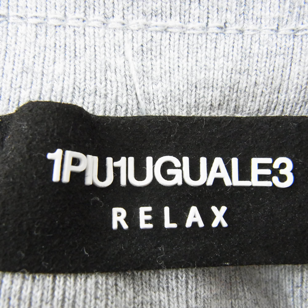 1piu1uguale3 ウノピュウノウグァーレトレ RELAX リラックス ラインストーン スウェット パンツ グレー系 M【中古】
