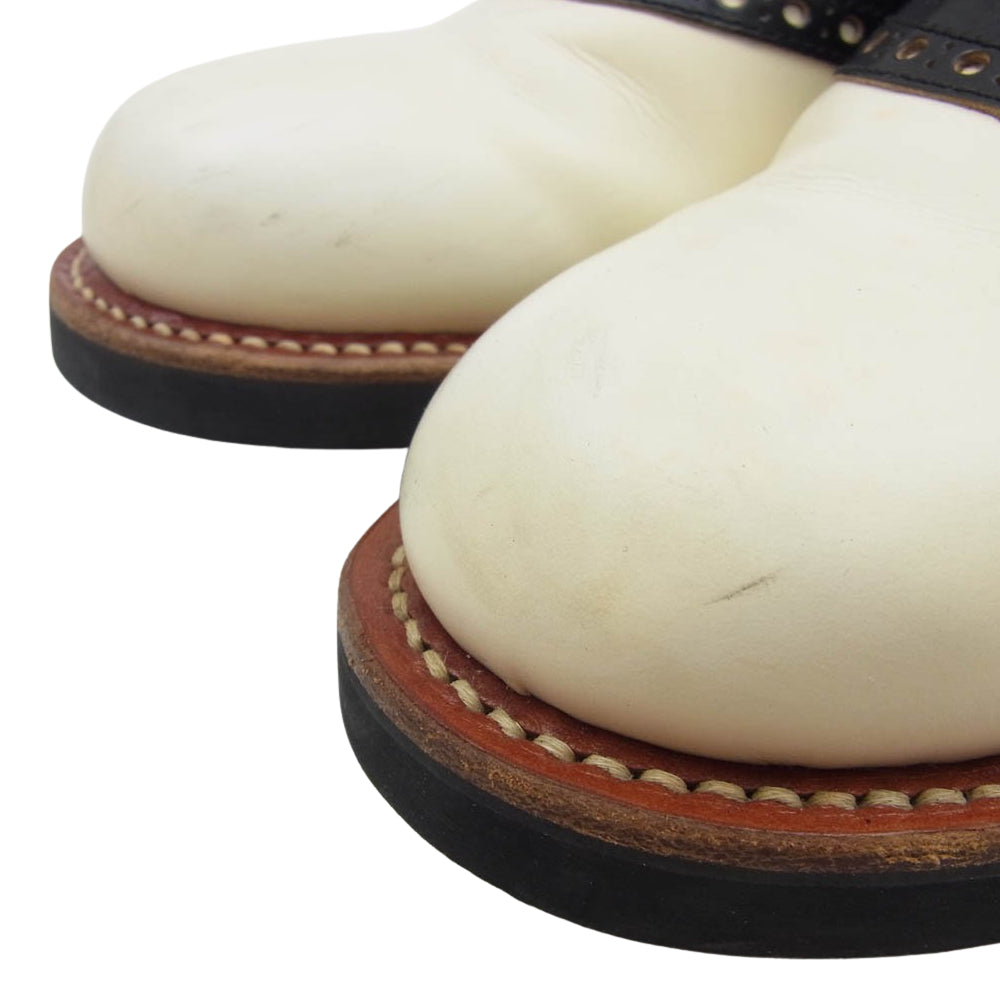 GLADHAND & Co. グラッドハンド 606S SADDLE  SHOES サドル シューズ ブラック系 オフホワイト系 25.5cm【中古】