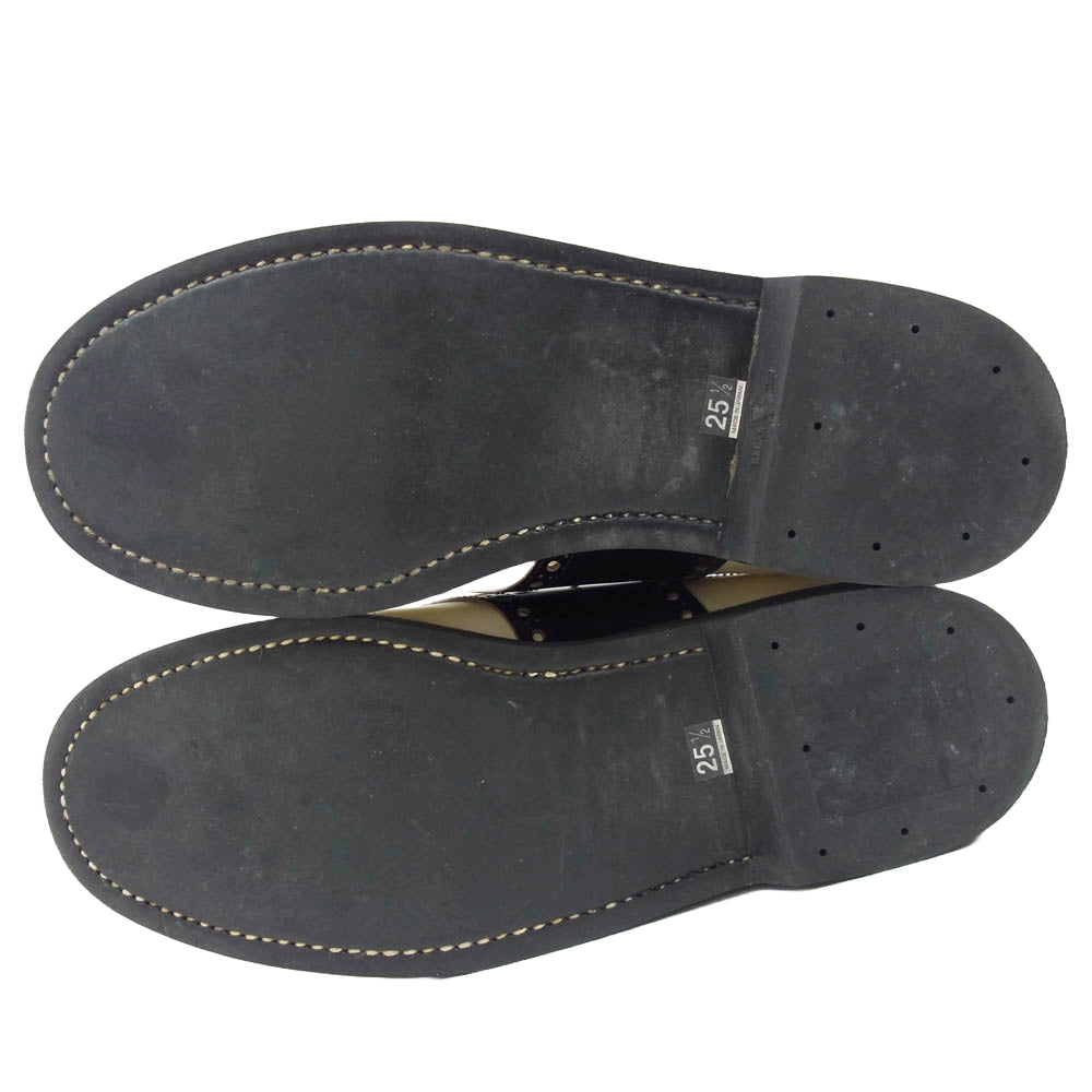 GLADHAND & Co. グラッドハンド 606S SADDLE  SHOES サドル シューズ ブラック系 オフホワイト系 25.5cm【中古】