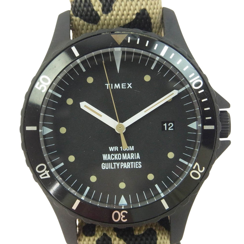 WACKO MARIA ワコマリア × Timex タイメックス × END エンド Navi リスト ウォッチ 腕時計 マルチカラー系 ベージュ系【中古】