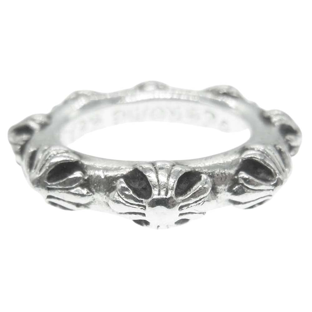 CHROME HEARTS クロムハーツ（原本無） CROSS BAND クロス バンド リング シルバー系 14号【中古】
