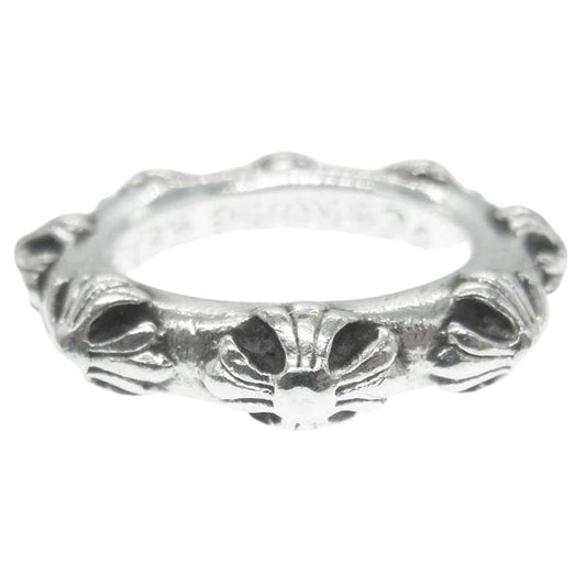 CHROME HEARTS クロムハーツ（原本無） CROSS BAND クロス バンド リング シルバー系 14号【中古】