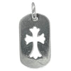 CHROME HEARTS クロムハーツ（原本無） D TAG SML CO CRS スモール ドッグタグ カットアウトクロス ペンダントトップ シルバー系【中古】