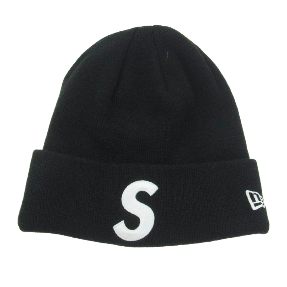 Supreme シュプリーム 23AW new era s logo beanie ニューエラ Sロゴ ビーニー ニット帽 ブラック ブラック系【極上美品】【中古】