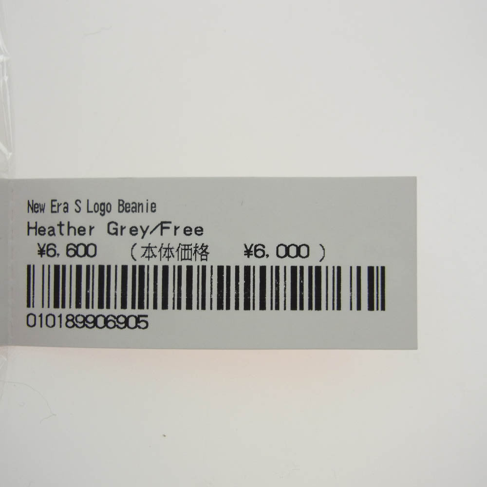 Supreme シュプリーム 23AW new era s logo beanie ニューエラ Sロゴ ビーニー ニット帽 グレー グレー系【極上美品】【中古】
