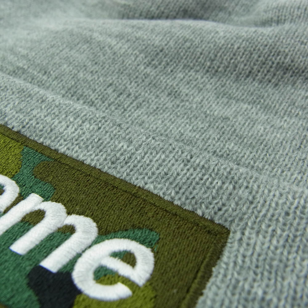 Supreme シュプリーム 23AW new era box logo beanie ニューエラ ボックスロゴ ビーニー ニット帽 カモフラ グレー系【新古品】【未使用】【中古】
