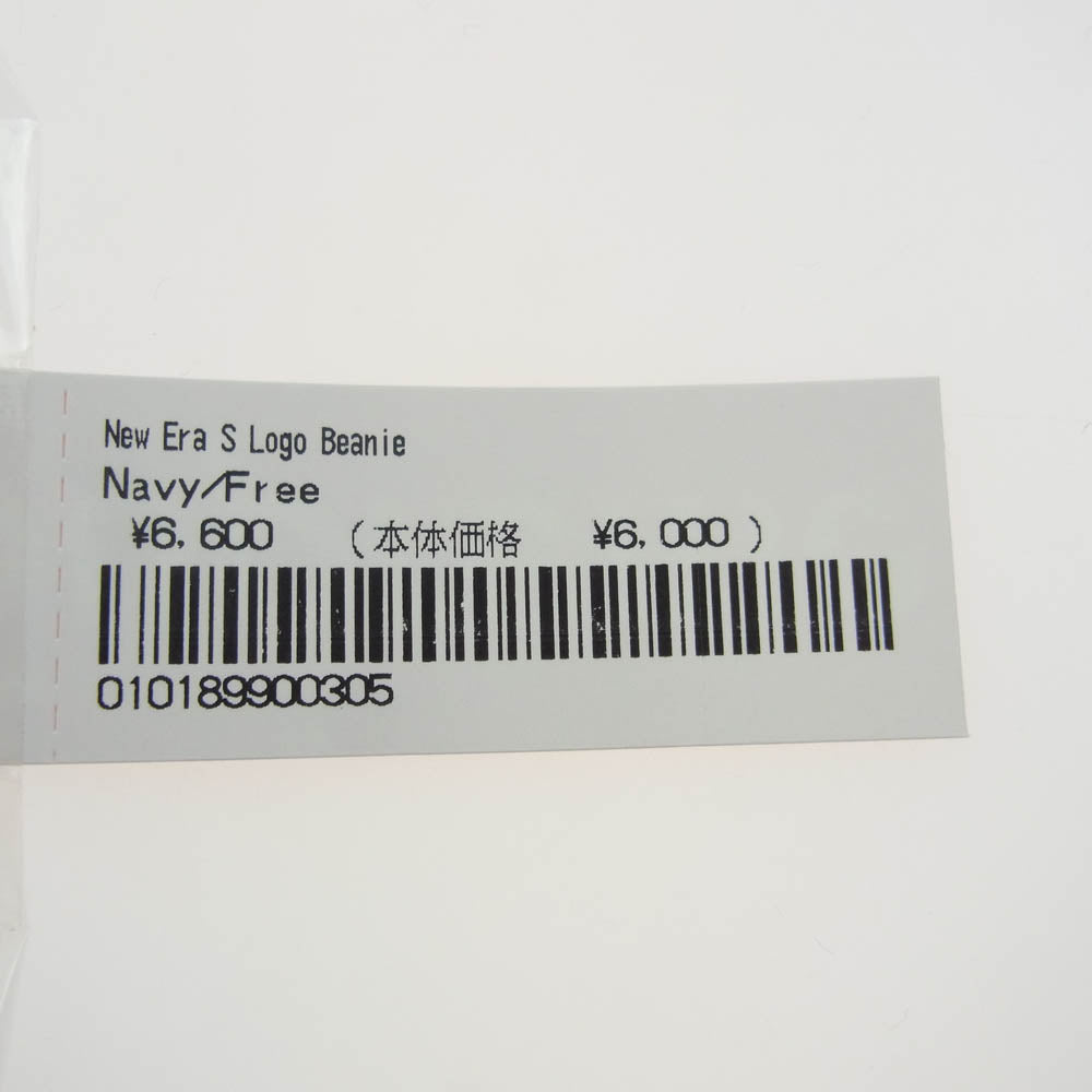 Supreme シュプリーム 23AW new era s logo beanie ニューエラ Sロゴ ビーニー ニット帽 ネイビー ネイビー系【新古品】【未使用】【中古】