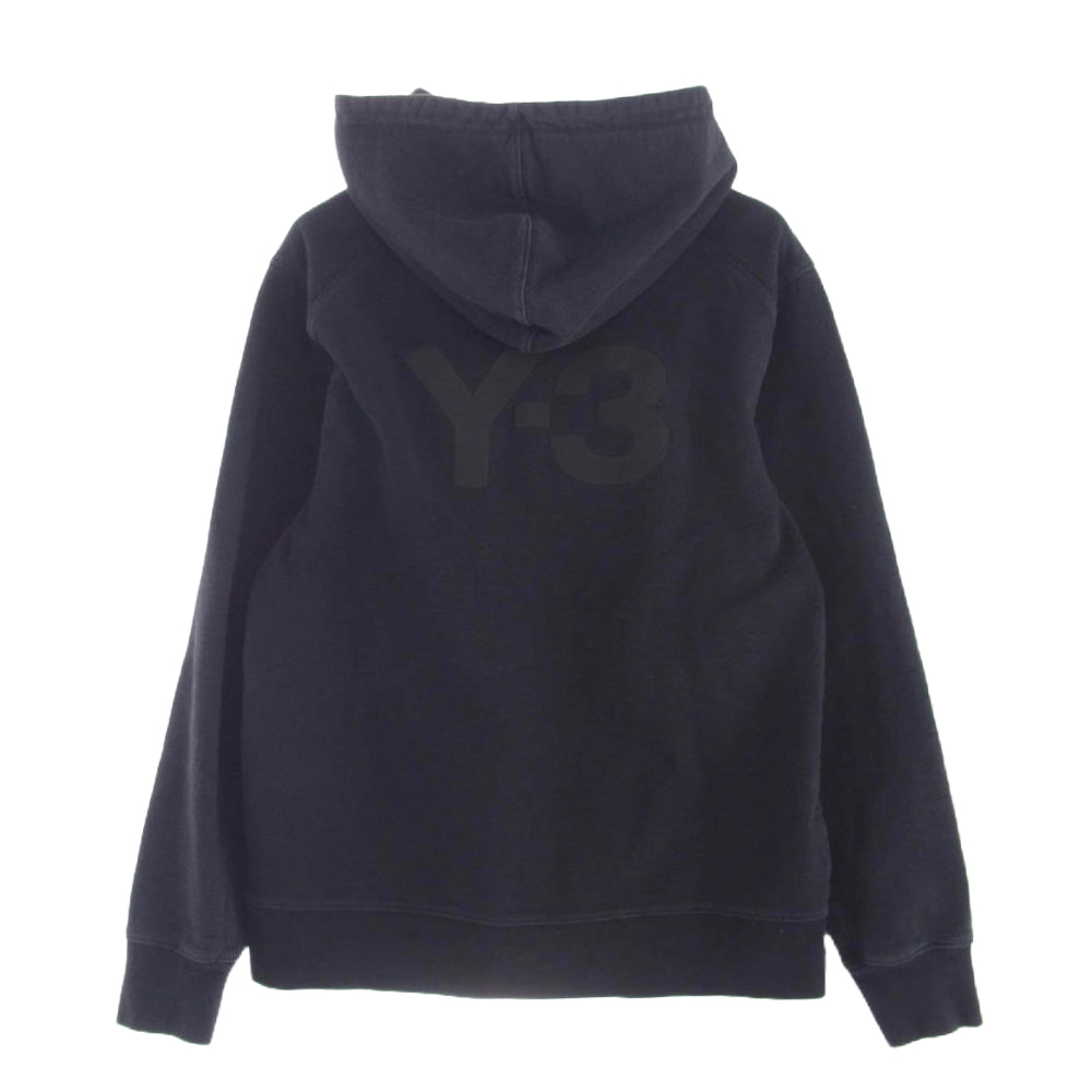 Y-3 Yohji Yamamoto ワイスリー ヨウジヤマモト 20AW FN3363 CLASSIC BACK LOGO FULL-ZIP HOODIE クラシック バックロゴ フルジップ パーカー ブラック系 XXL【中古】