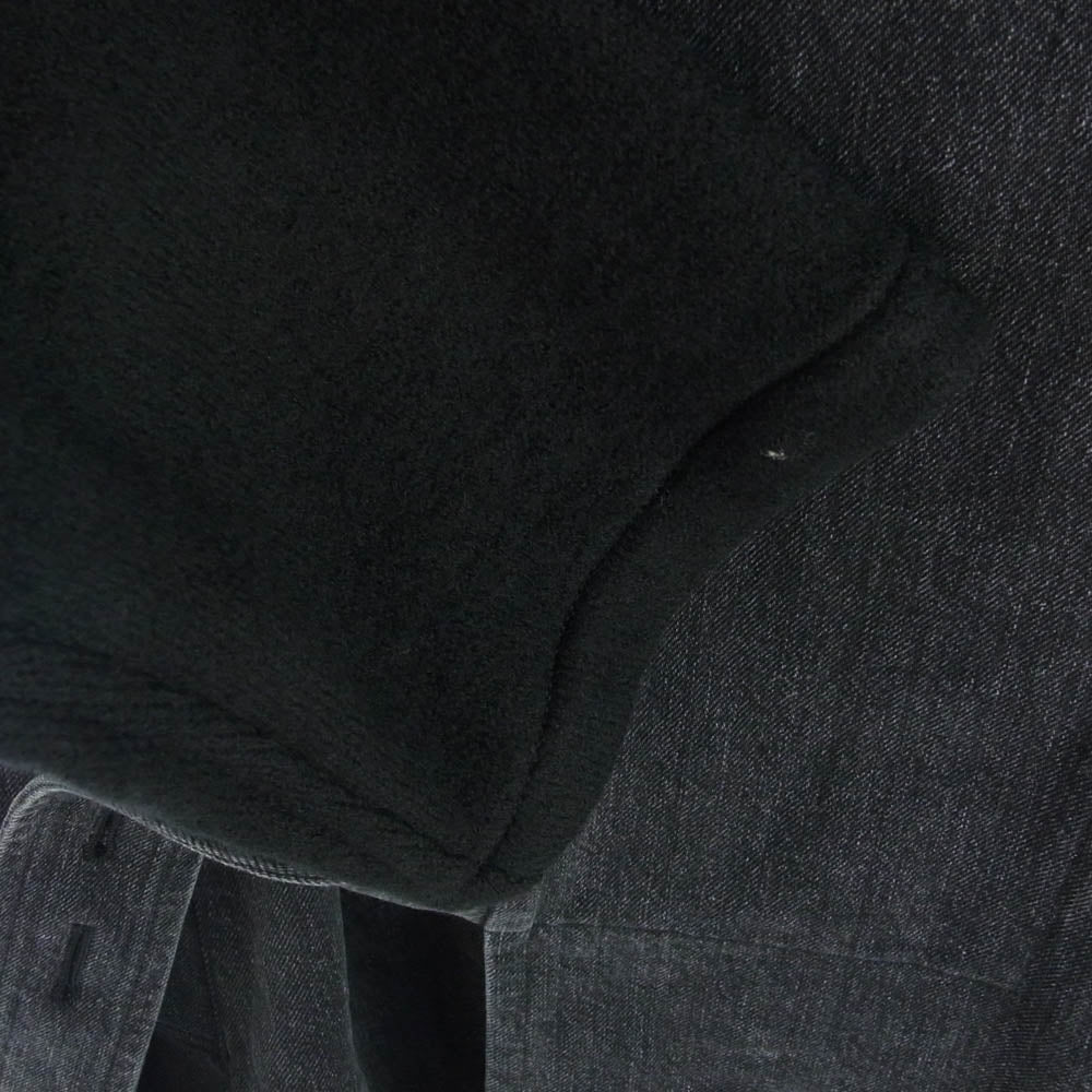 Y's Yohji Yamamoto ワイズ ヨウジヤマモト YX-C11-803 ニット切替 デニム ラップコート トレンチコート グレー系 ブラック系 01【中古】