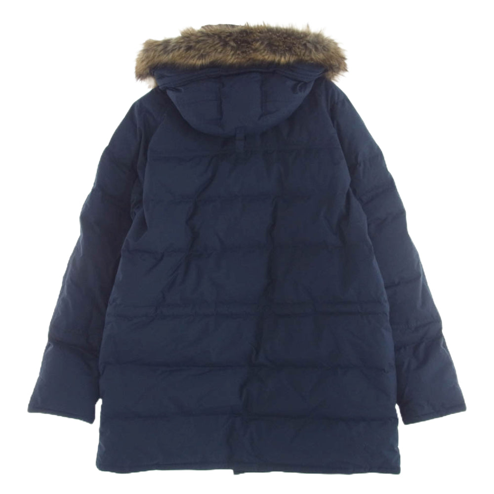 Eddie Bauer エディー・バウアー 01 9893 フェイクファー ダウンジャケット モッズコート ネイビー ネイビー系 L【中古】