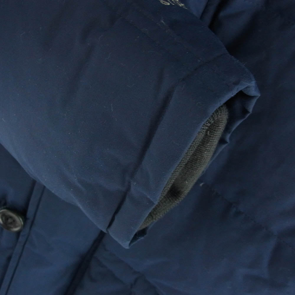 Eddie Bauer エディー・バウアー 01 9893 フェイクファー ダウンジャケット モッズコート ネイビー ネイビー系 L【中古】