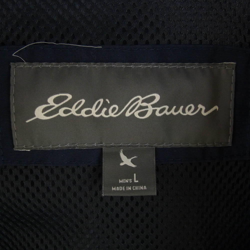Eddie Bauer エディー・バウアー 01 9568 キルティング マウンテンパーカー 裏地メッシュ ジャケット ネイビー系 L【中古】