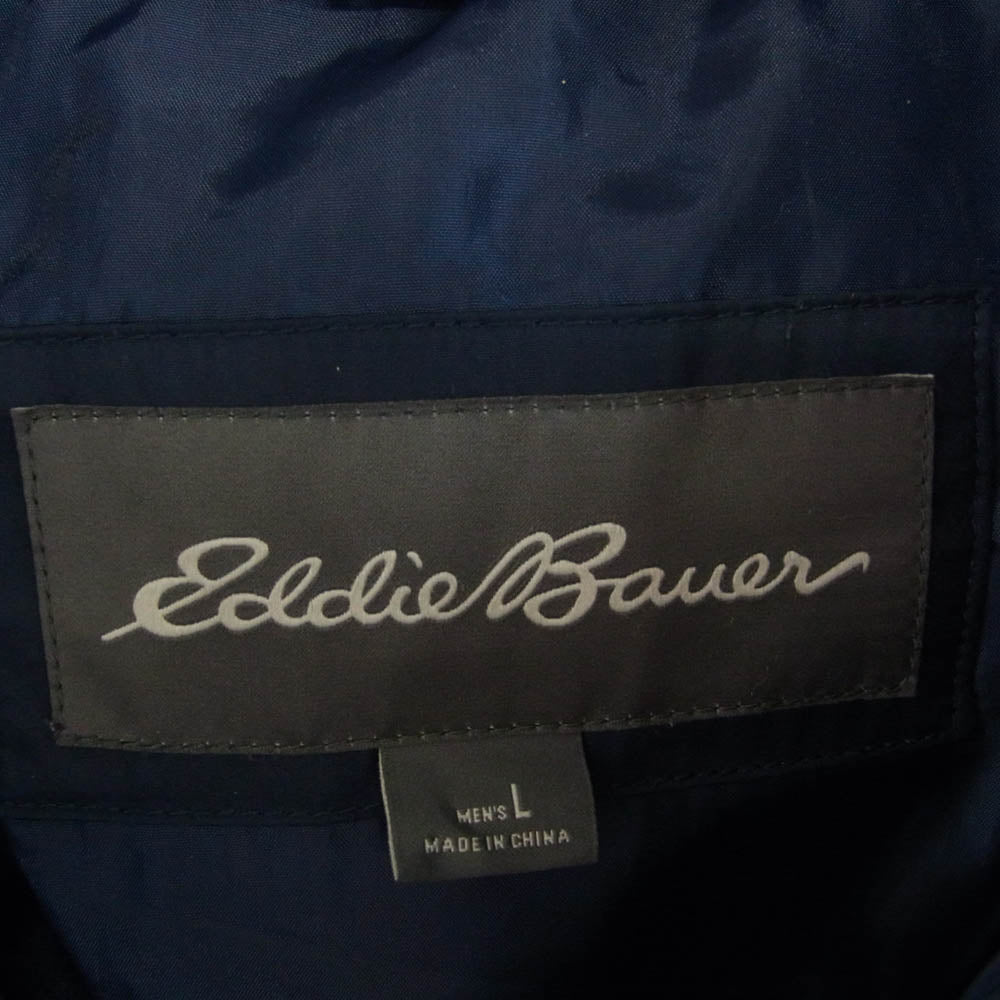 Eddie Bauer エディー・バウアー 01 6734 フェイクファー ダウンジャケット ネイビー ネイビー系 L【中古】