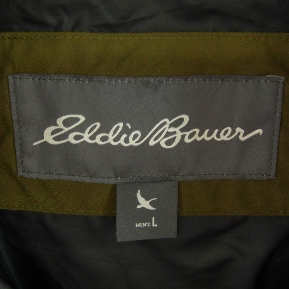 Eddie Bauer エディー・バウアー 01 9893 フェイクファー ダウンジャケット モッズコート カーキ カーキ系 L【中古】