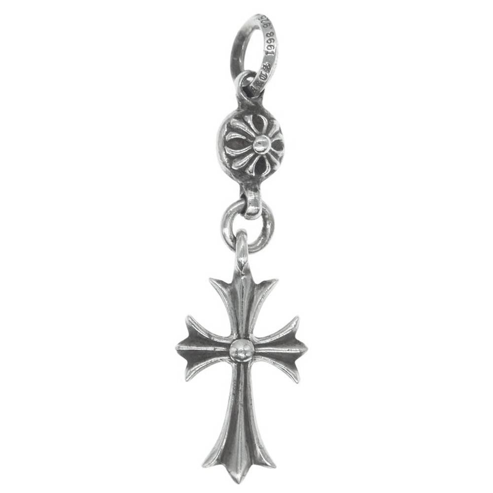 CHROME HEARTS クロムハーツ（原本無） 1B TNY CH CRS 1ボール タイニー CHクロス チャーム ネックレス トップ シルバー系【中古】