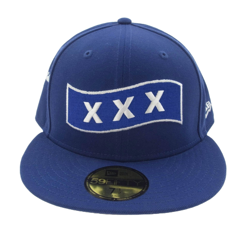 GOD SELECTION XXX ゴッドセレクション × NEW ERA ニューエラ FIFTY CAP キャップ ブルー系 59.6cm【中古】