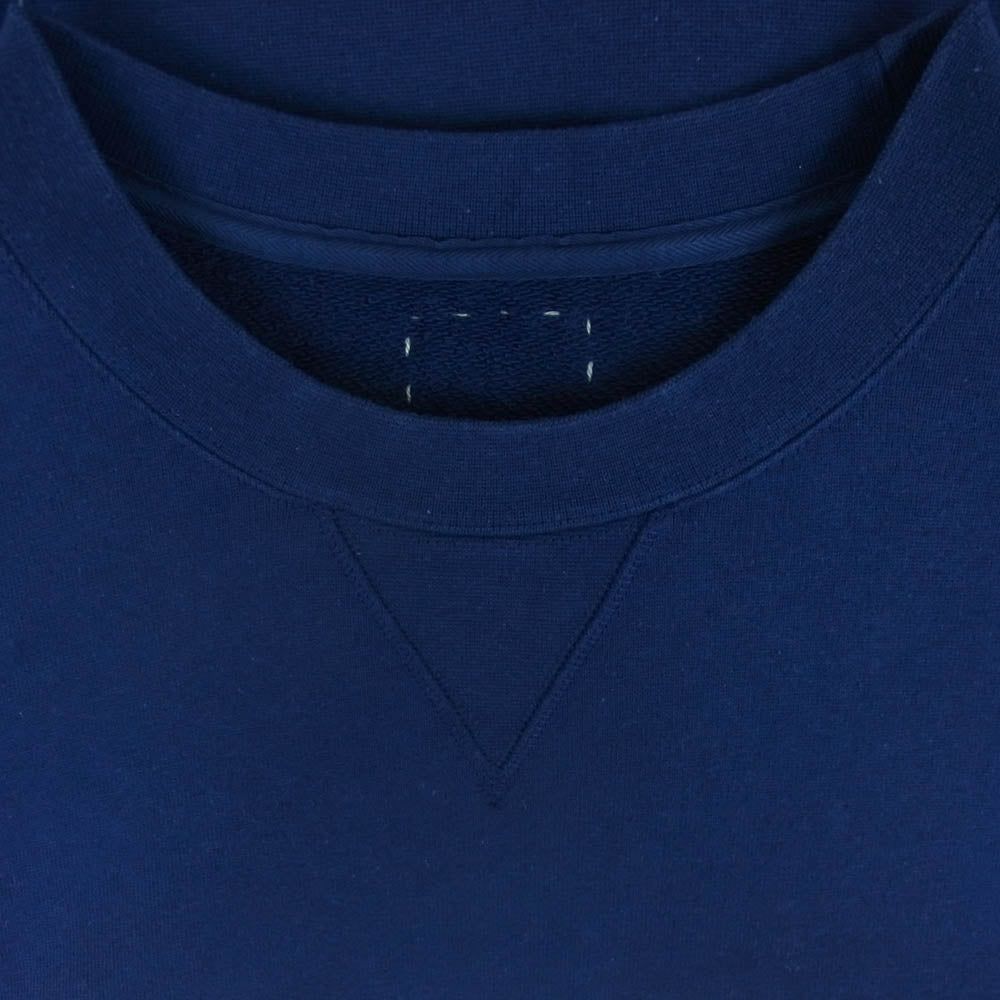 VISVIM ビズビム 24SS 0124105010005 COURT SWEAT S/S カシミヤ混 半袖 スウェット トレーナー ネイビー系 1【極上美品】【中古】