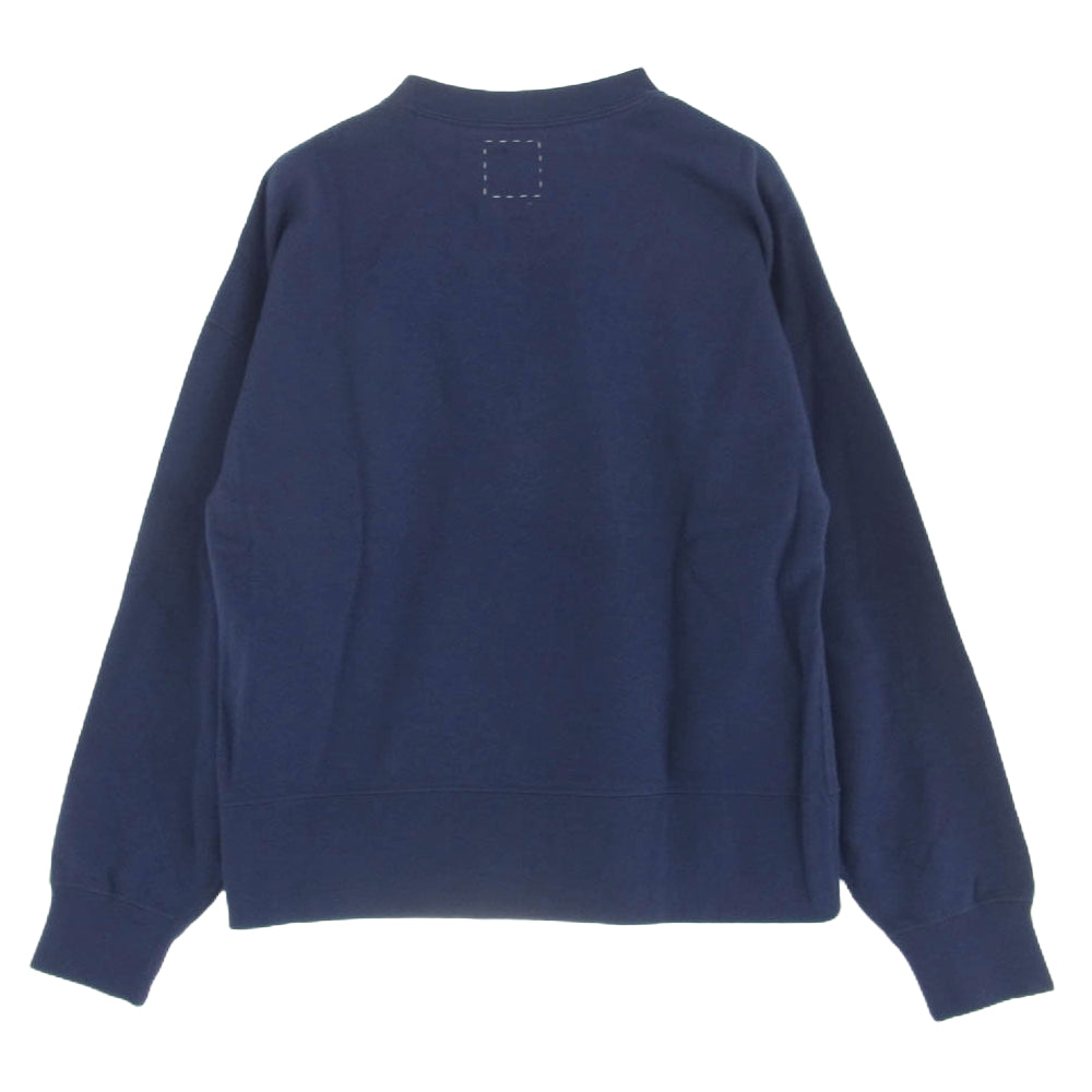 VISVIM ビズビム 0124205010006 COURT SWEAT L/S カシミヤ混 スウェット トレーナー ネイビー系 1【極上美品】【中古】