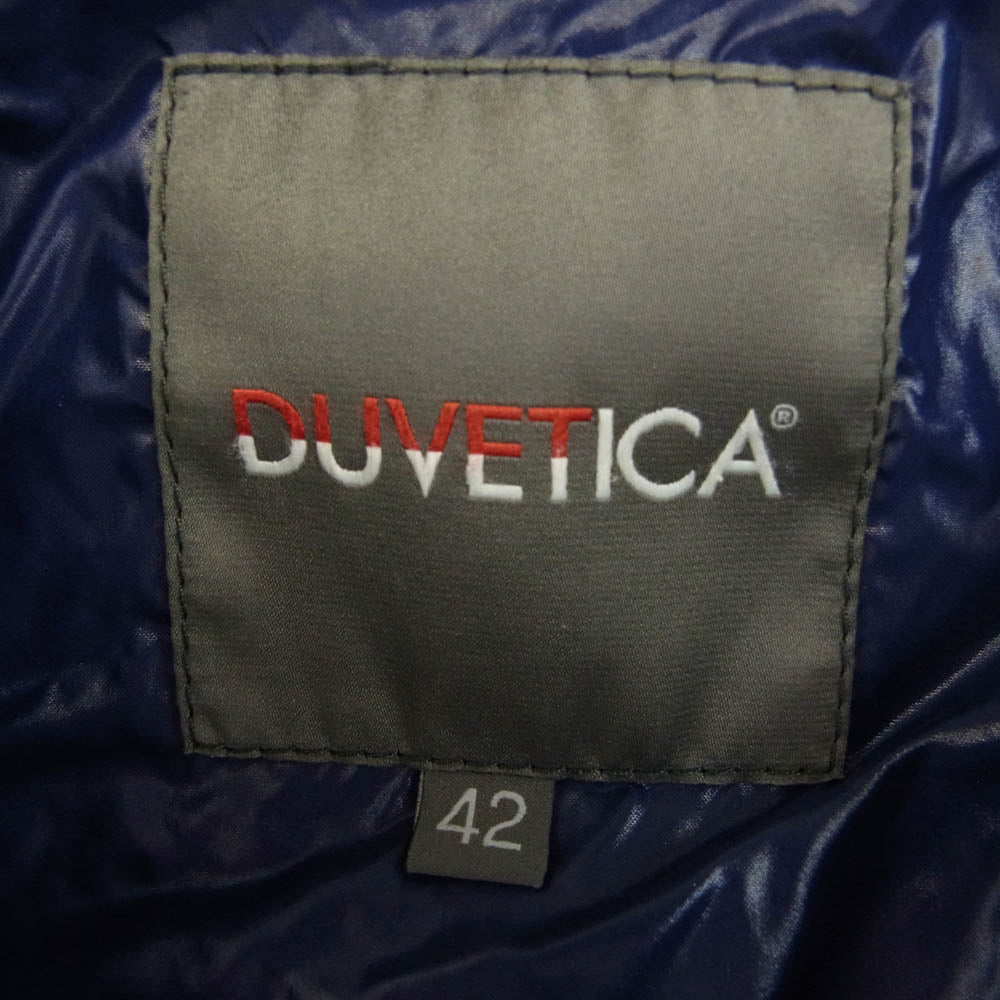 DUVETICA デュベティカ ACE ジップアップ フード付き ダウン コート ジャケット ブラウン系 42【中古】