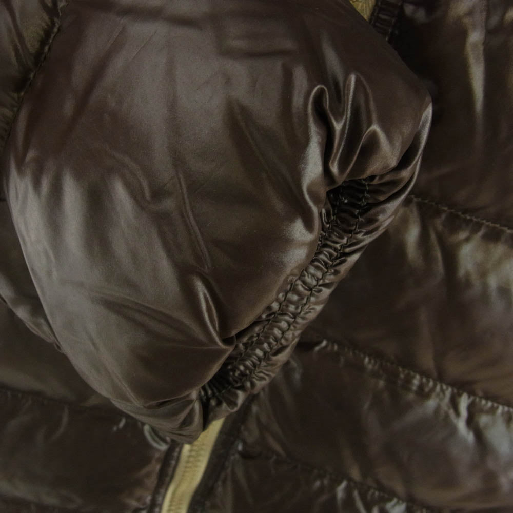 DUVETICA デュベティカ ACE ジップアップ フード付き ダウン コート ジャケット ブラウン系 42【中古】