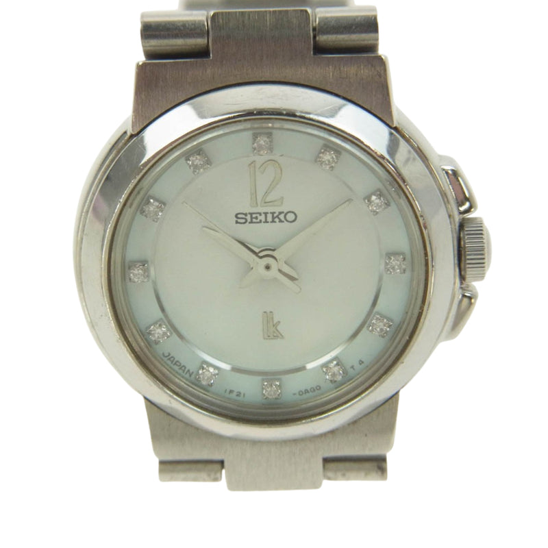 SEIKO セイコー 1F21-0AD0 LUKIA ルキア アナログ 腕時計 ウォッチ シルバー系【中古】