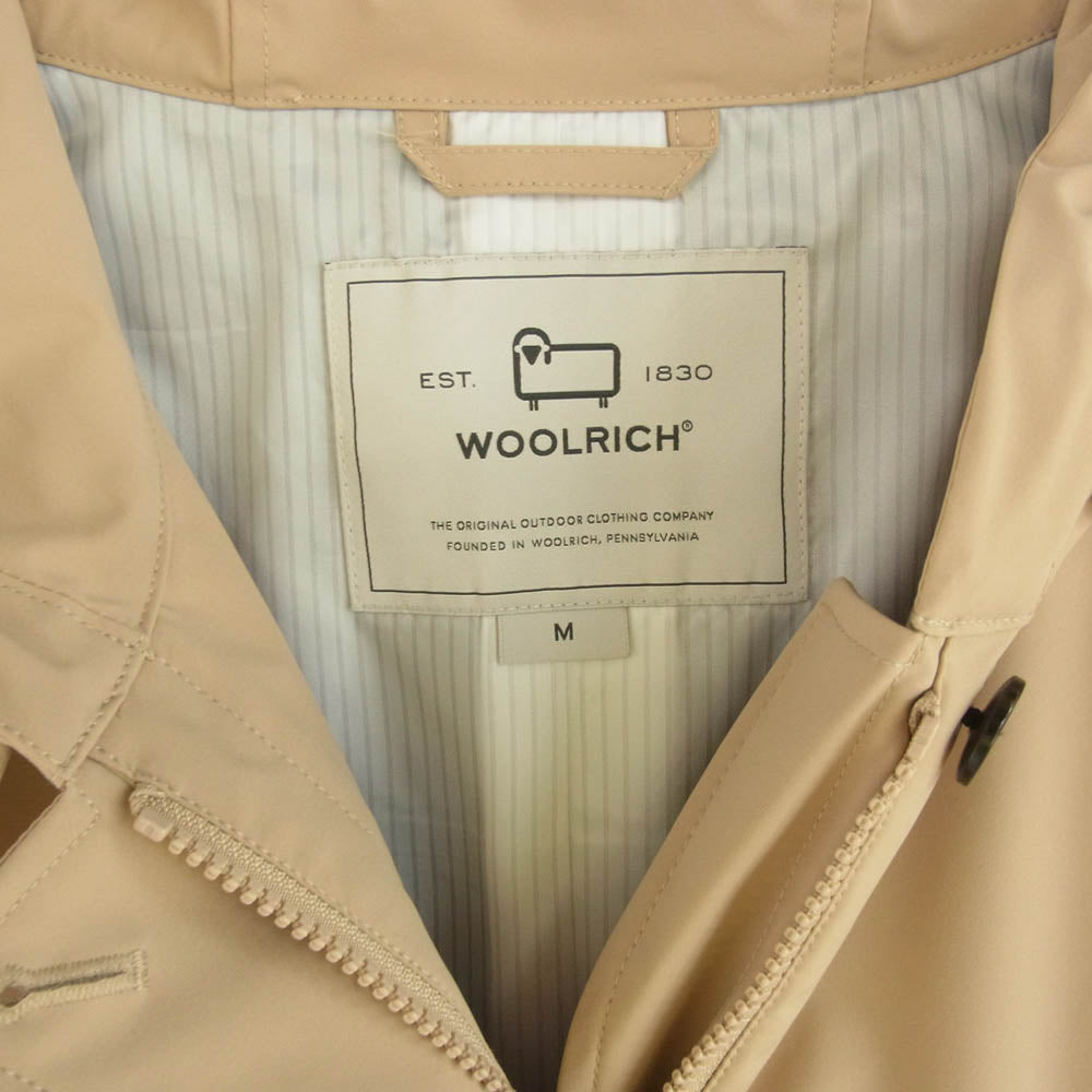 WOOLRICH ウールリッチ WWOU0596 BELTED FAYETTE LIGHT PARKA ベルテッド ファイエット ライト パーカ トレンチ コート ベージュ系 M【中古】