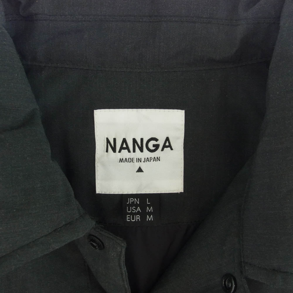 NANGA ナンガ 23B-55 ROCOCO ロココ別注 HINOC ヒノック ダウン コーチジャケット グレー系 L【中古】
