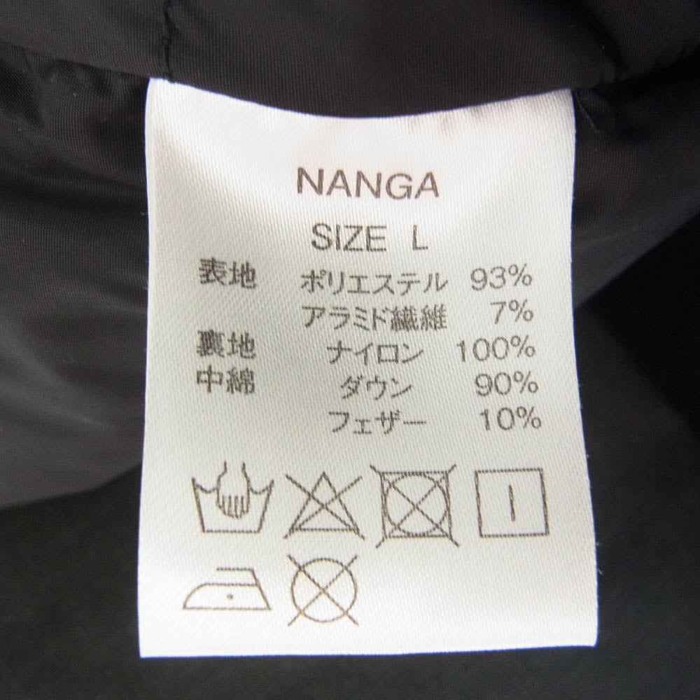 NANGA ナンガ 23B-55 ROCOCO ロココ別注 HINOC ヒノック ダウン コーチジャケット グレー系 L【中古】