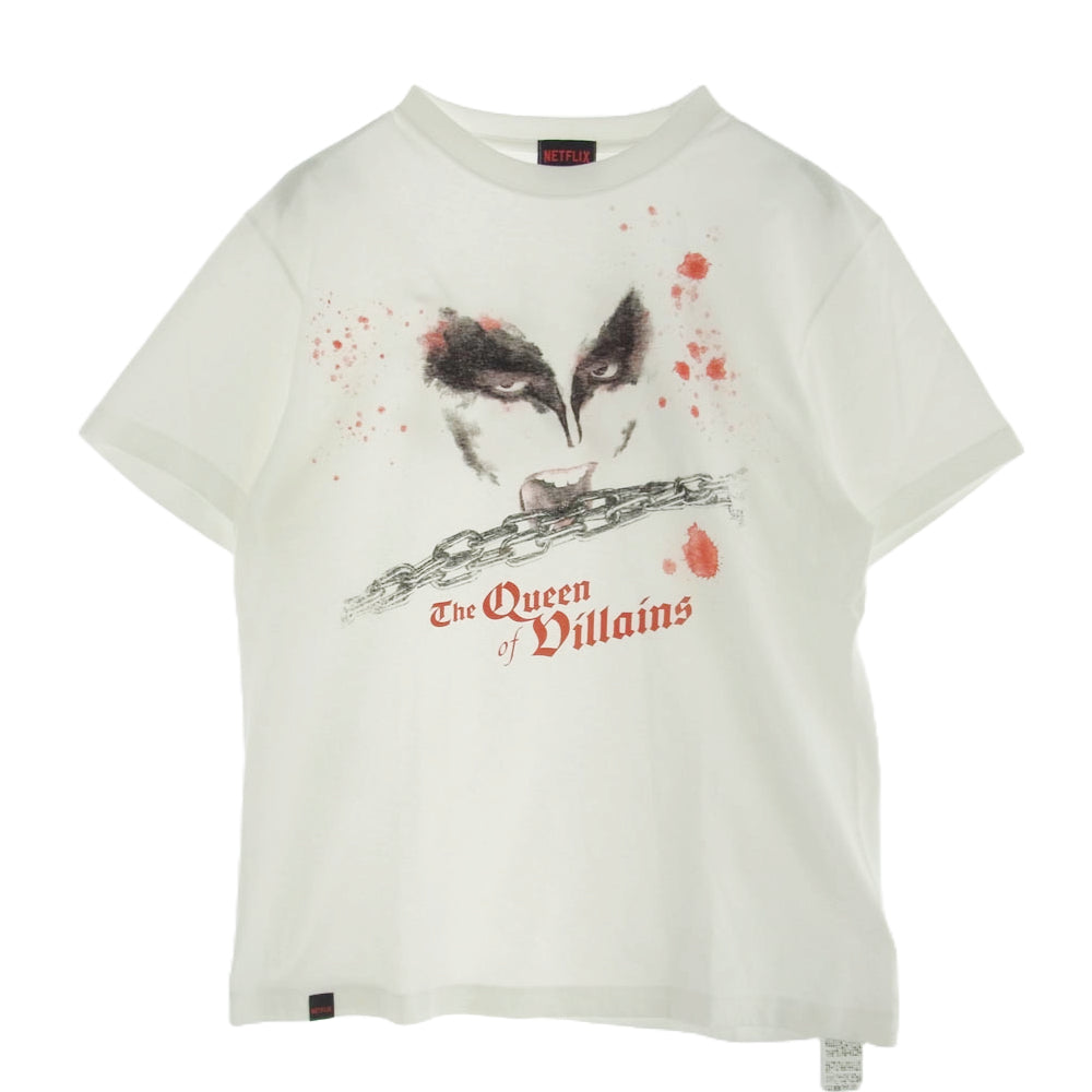 ジュン JUN NETFLIX 極悪女王 tシャツ 半袖 Tシャツ ホワイト系 L【中古】