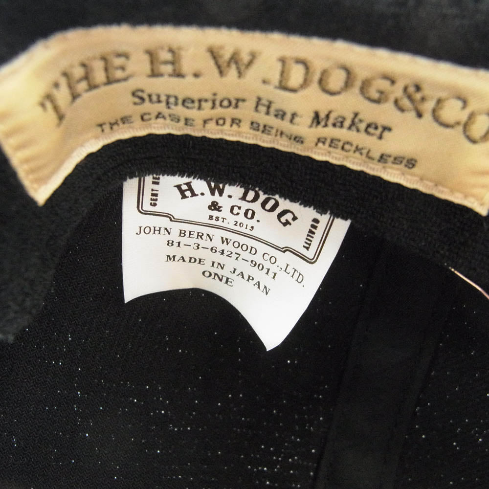 ザエイチダブリュードッグアンドコー 24SS D-00921 BOX CAP ボックス キャップ 帽子 ブラック系 ONE【美品】【中古】