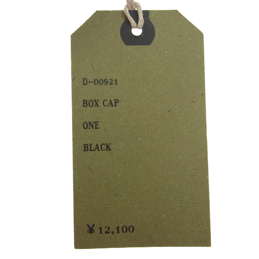 ザエイチダブリュードッグアンドコー 24SS D-00921 BOX CAP ボックス キャップ 帽子 ブラック系 ONE【美品】【中古】