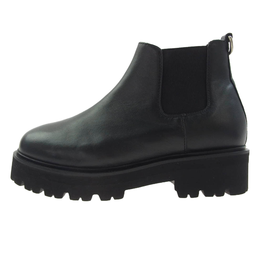 カミナンド 2304W SHORT SIDE GOA BOOTS ヒールリング ショート サイドゴア ブーツ ブラック系 7【中古】