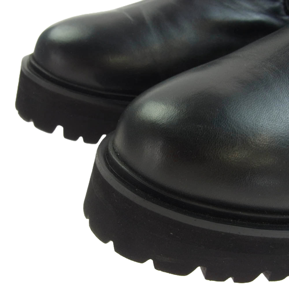 カミナンド 2304W SHORT SIDE GOA BOOTS ヒールリング ショート サイドゴア ブーツ ブラック系 7【中古】