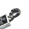 CHROME HEARTS クロムハーツ（原本無） FRAMED CH PLUS 1SAP フレームド CHプラス 1サファイア チャーム ペンダント トップ シルバー系【中古】